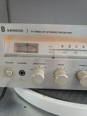Vintage Sherwood S-7250 CP Stereo Receiver – Works -BUT NOT TUNER–Please Read: