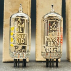 4x CV807 / 3A4 / DL93 Tubes Philips Haltron KB/D Tested Strong