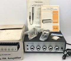 Vintage Realistic MPA-20 Radio Shack Solid State A/C MOBILE PA Amplifier WORKING