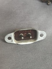 Cheater Cord Male Chassis mount socket NON-POLARIZED 7A 125V used 1960s RAYPAR