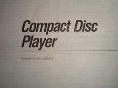 SONY CDP-C425 CDP-C325 CDP-C225 Compact Disc Digital Audio Player MANUAL ONLY