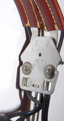 WWII MURDOCK TYPE P-23 AVIATION HEADPHONES! HB-7 HEADBAND! 1/4″ PLUG/RUBBER PAD