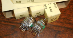 NOS NIB 60’s GE JAN 5670 Black Plate Tubes (396a 2c51) LOT OF 5