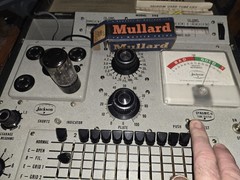 Mullard GZ34 5AR4 Rectifer Vacuum Tube Tests STRONG with Box F31 X8I