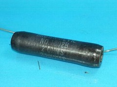 OHMITE 2 OHM 5% RESISTOR 20 WATT CERAMIC WIRE WOUND NOS ORIGINAL PACKAGE SINGLE