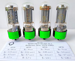 8x 6P3S = 6L6, 6L6GT, 6L6GC, 5881 Tetrode Soviet Tube MATCHED YEAR 01/1973 NEW