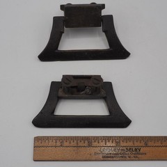 Philco 49-1609 Console Tube Radio Brass Handles Pair