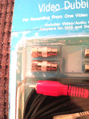 ARCHER Radio Shack Vtg 15-1525 Video Dubbing Kit VHS Beta VCR Cable Adapters Opn