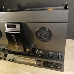Vintage Black Akai GX-77 4-Track Reel-to-Reel Tape Deck in Original Box – NICE!