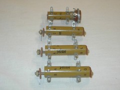 (4) NOS Vector Tube Socket Turrets, 1 w/ 9-pin noval mounted