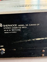 Sherwood S-5000 CP Stereo Cassette Deck – Vintage (Works)