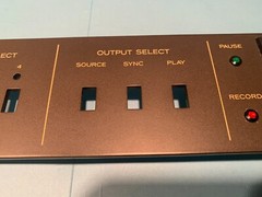 Teac A-3440 Reel To Reel Player Parting Out – Faceplate