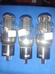 (3) NOS 6B4G AUDIO POWER AMPLIFIER TUBES – HOLLAND – MATCHED – TV7 TESTED