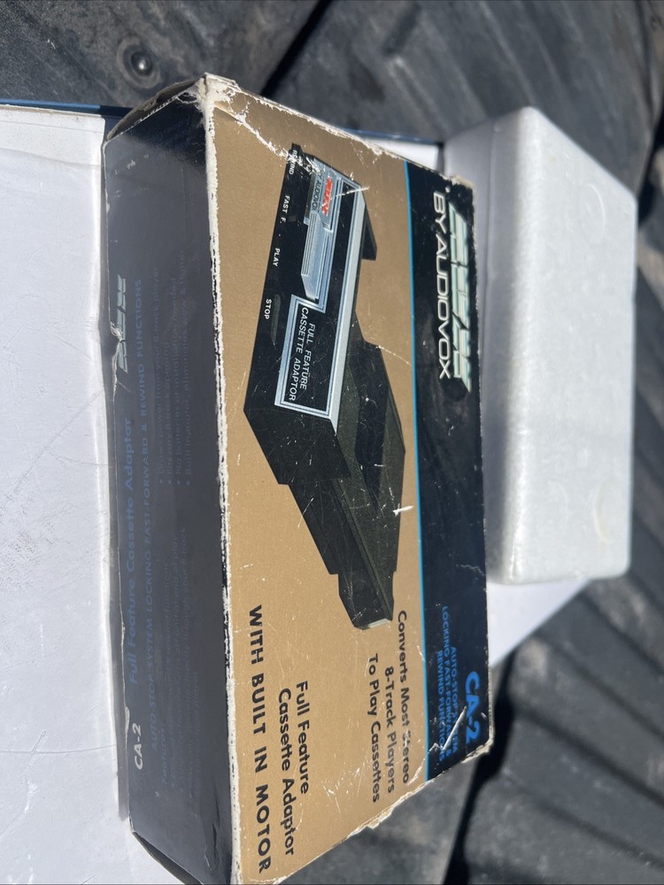 Vintage AVX by Audiovox Cassette/8-Track Adaptor/Convertor Model CA-2