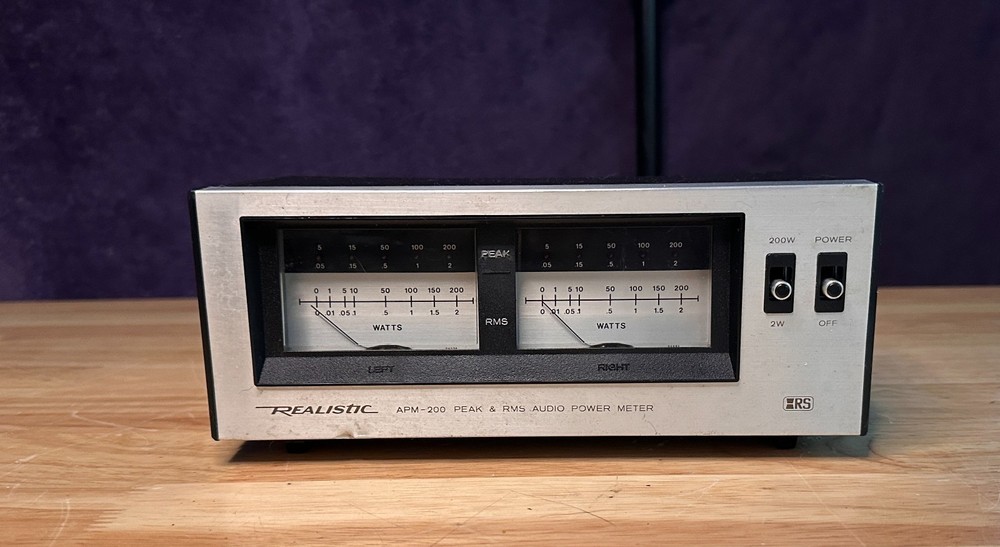 Realistic APM-200 – Recapped and Calibrated – Choose Your Own Meter Color