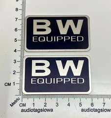 Peavey BW Equipped Badge Logo Custom Made Aluminum PAIR Black Widow