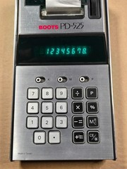 BOOTS PD-525 Vintage Printing Calculator – Calculator works, printer does not