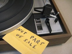 Vtg Dual 601 Turntable Original Parts Start Stop Lever Knob &&