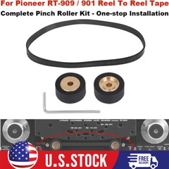 FOR PIONEER RT-909 RT-901 REEL TO REEL PAIR PINCH ROLLER & WRENCH TOOL,BELT KIT