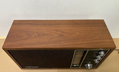 Lafayette AM/FM Plug in Wood Cabinet Tabletop Radio 99-35644W Japan Tested