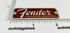 Fender 5f1a Champ Fullerton California Badge Custom Made Silver Aluminum &screws