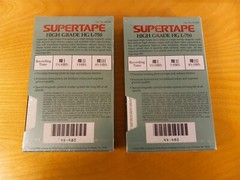 2 Sealed Supertapes HG Beta Videocassette Tapes L-750 1 1/2, 3, 4 1/2 hr, Japan