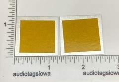 EV Electro-Voice ElectroVoice Speaker Badge Logo Emblem Square Aluminum Pair