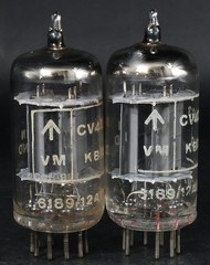 Platinum Grade Matched Pair 1960s CV4003 Brimar Top Ring Getter Amplitrex Tested