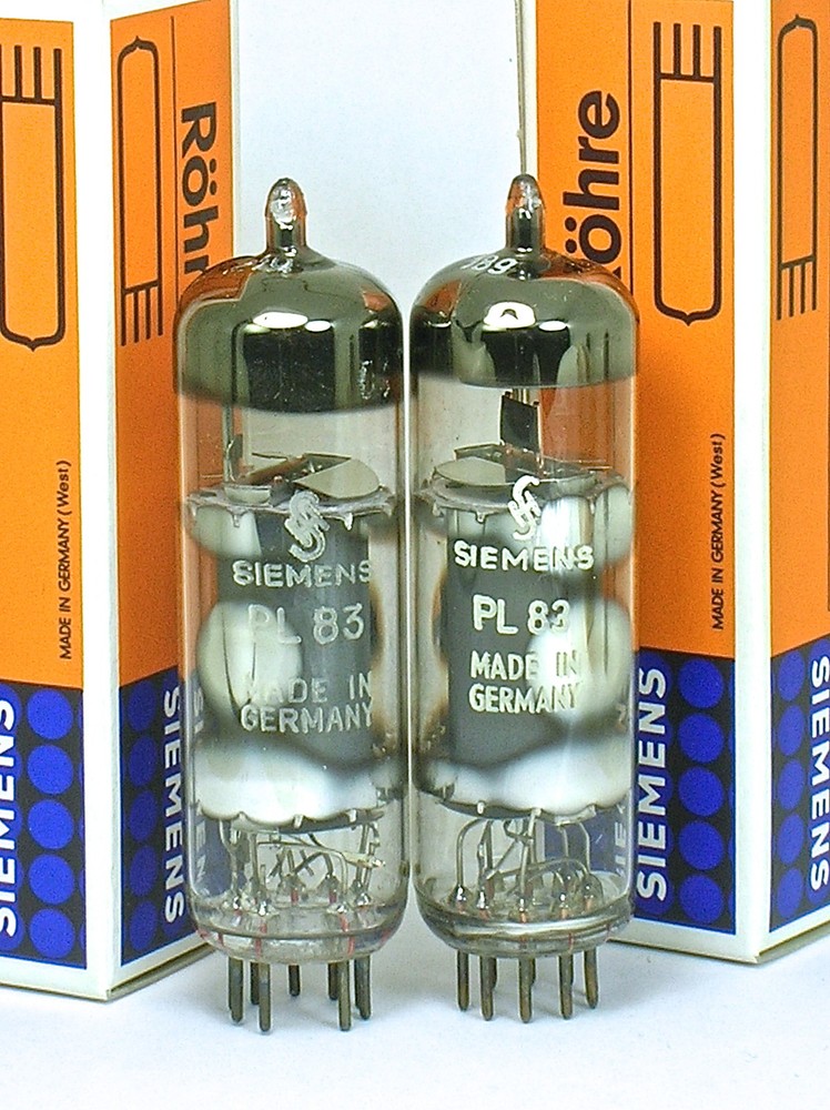 PL83 NOS SIEMENS N153 N309 15A6 Single ended UltraLinear Stereo Amp MATCHED PAIR