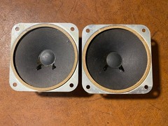 1 Pair – ZENITH 3.5″ Tweeters 49D978 Alnico speakers – perfect cones