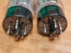 Pair of Sylvania 5AR4 GZ34 (5V4GA relabel) NOS NIB Vacuum Tubes #1