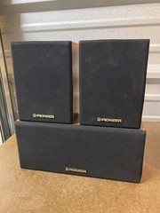 Vintage Pair Pioneer CS-X380-Q & CS-C180-Q Surround Speakers