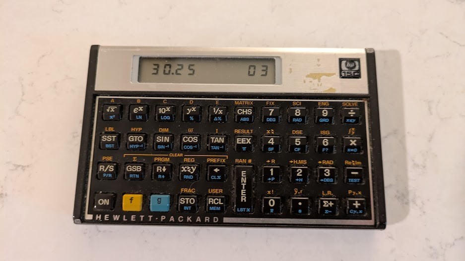 Vintage Hewlett-Packard HP-15C Programmable RPN Scientific Calculator with Case