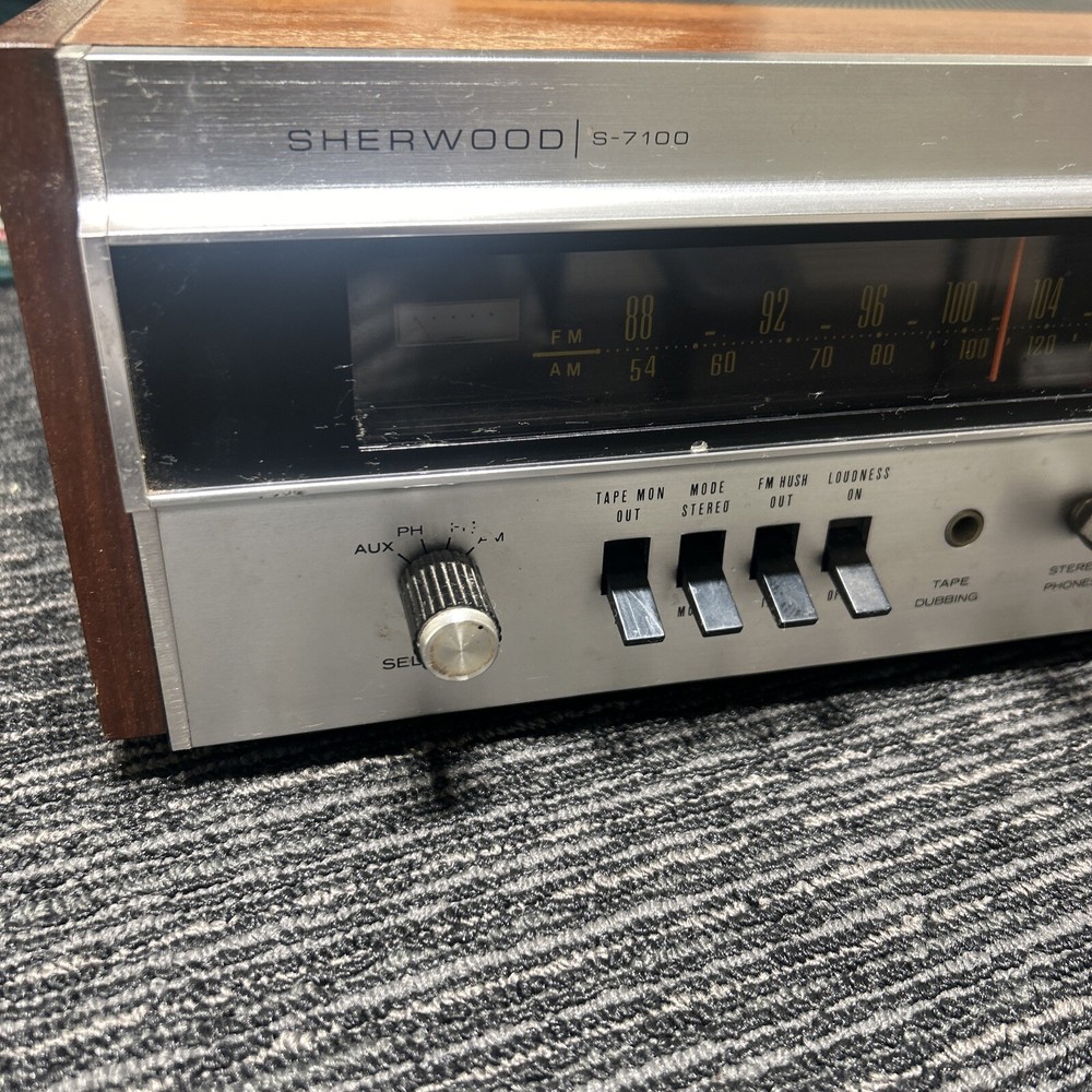 SHERWOOD S-7100 AM/FM Stereo Receiver 100% Tested VTG