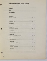 *L3) Bell & Howell Schools: Oscilloscope Operation Manual 9520 (1973 Workbook)