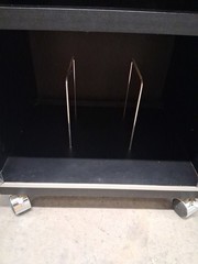 Vintage Denon Stereo Cabinet Rack Stand Audio Equipment 5 Tier Record Holder