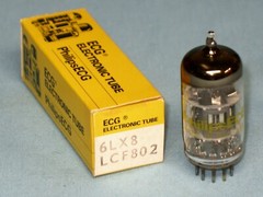 VACUUM TUBE ~ 6LX8 / LCF802 ~ PHILIPS / ECG ~ NOS ~ 6LX8 / LCF802