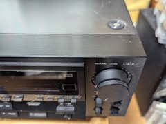 Junk AIWA EXCELIA XK-009 Stereo Cassette Deck Black