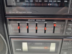 Vintage Sanyo C 32 SM/FM STEREO CASSETTE EQUALIZER BOOMBOX Excellent Tested 100%