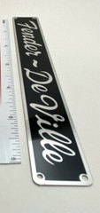 Fender DeVille Amplifier Badge Custom Made Aluminum