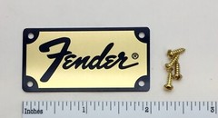 Fender Amp or Case Logo Badge Custom Made Metal with Screws