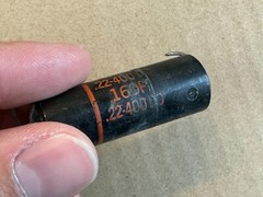 2 Vintage Sprague Black Beauty .22 uf 400v Capacitors 160P TEST GREAT low leak