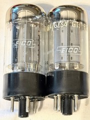 (2) Mullard EICO GZ34 5AR4 Rectifier Tubes TV7 Test 61/61 & 68/63 F32/B8H1 B8J1