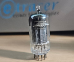 12AX7 TUNG SOL 17MM GREY PLATE VINTAGE AUDIO TUBE (1958) *eTRACER* #12C38