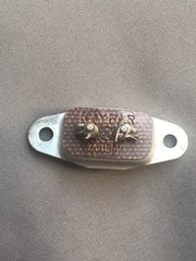 Cheater Cord Male Chassis mount socket NON-POLARIZED 7A 125V used 1960s RAYPAR