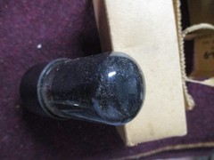 NOS Tung-Sol Black Glass JAN CTL 6F6GT tube. Test 101% emissions & 103% gm. 1947