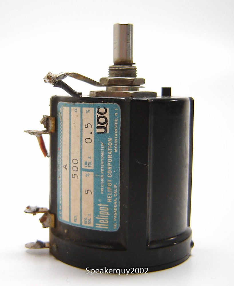 Beckman Helipot / Precision 10 Turn Potentiometer / Model A / 500 Ohm — KT3