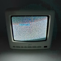 Zenith 9” CRT Color TV SL0953X Power Cable Gaming Tested No Remote Coaxial READ