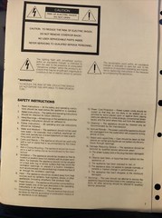 Fostex Model R8 8-track Recorder/Reproducer Owner’s Manual vintage Book NM