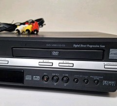 JVC VCR/DVD Combo HR-XVC28BU VHS Tape Player Hi Fi Stereo & RCA Cable Vintage